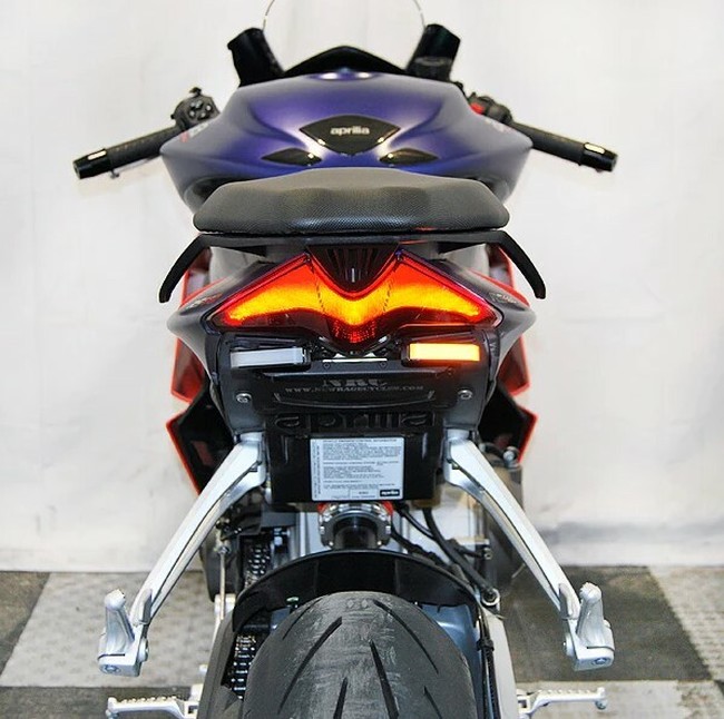 New Rage Cycles Fender Eliminator Kit Black Fits 21-24 Aprilia RS 660 - Click Image to Close