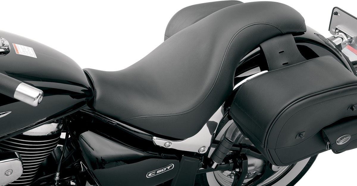 Profiler Smooth 2-Up Seat Black Gel Low - For 05-13 Suzuki C50 - Click Image to Close