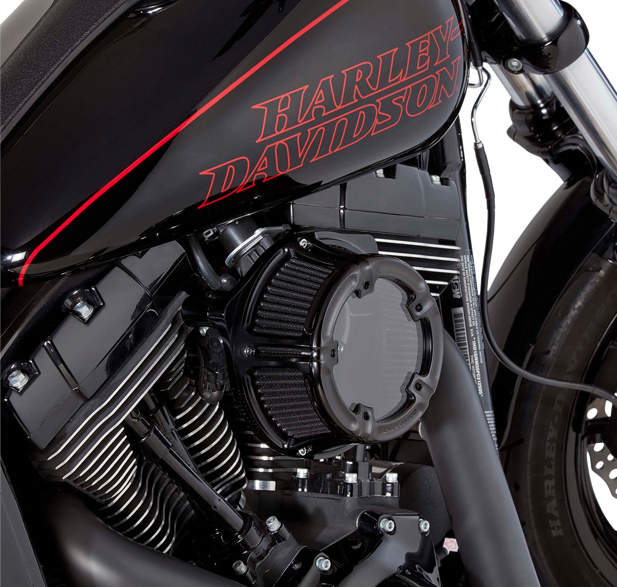 Arlen Ness Black Method Clear Sucker Air Cleaner Kit for Twin Cam - Click Image to Close