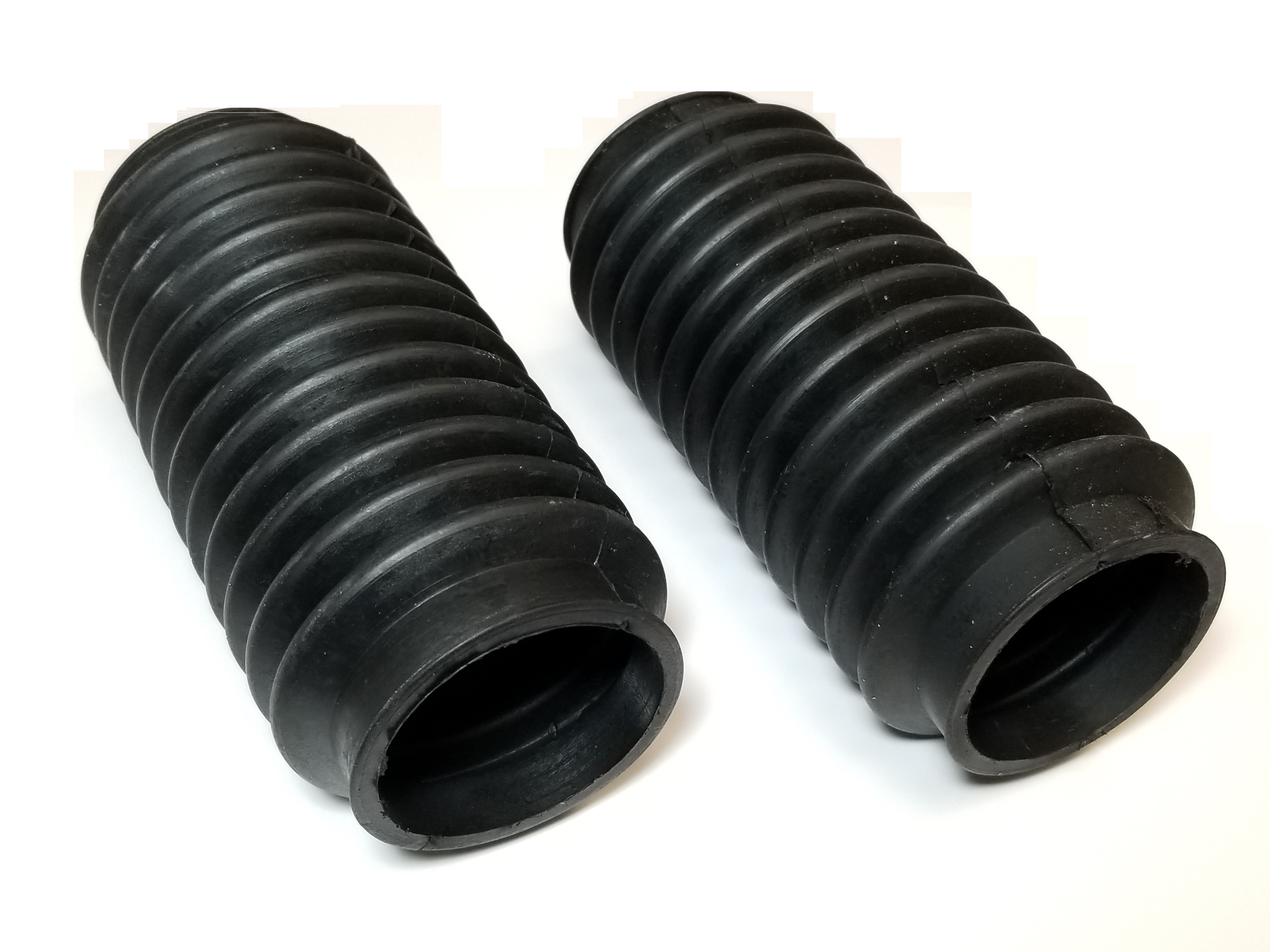 Black Fork Boots - Pair - 50mm Upper & Lower - Replaces Triumphs/BSA #97-1645 - Click Image to Close