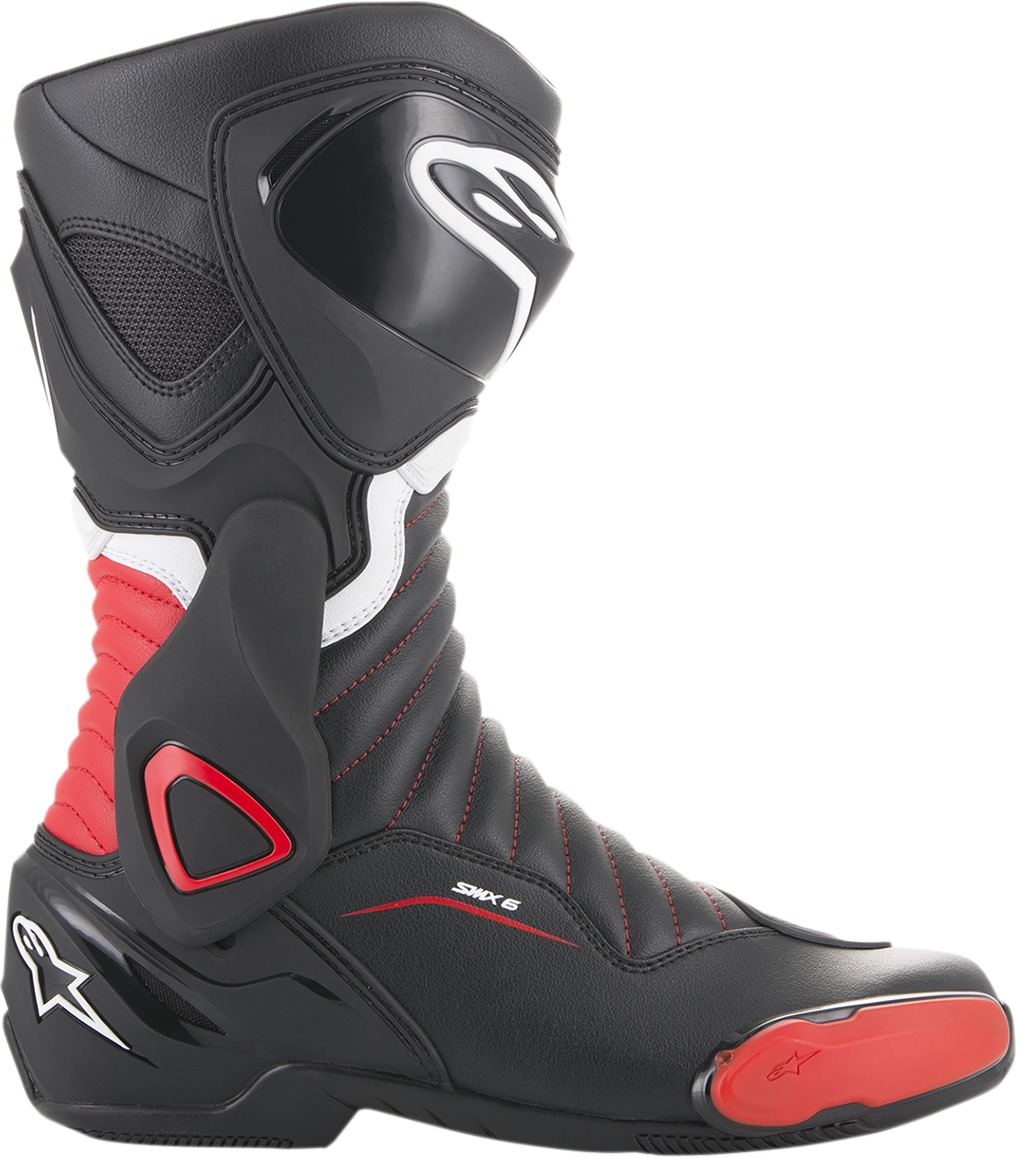 SMX-6v2 Street Riding Boots Black/Red US 6.5 - Click Image to Close