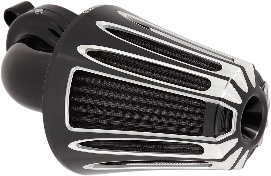 Arlen Ness Black Monster Sucker Air Cleaner Kit - Deep Cut - Click Image to Close