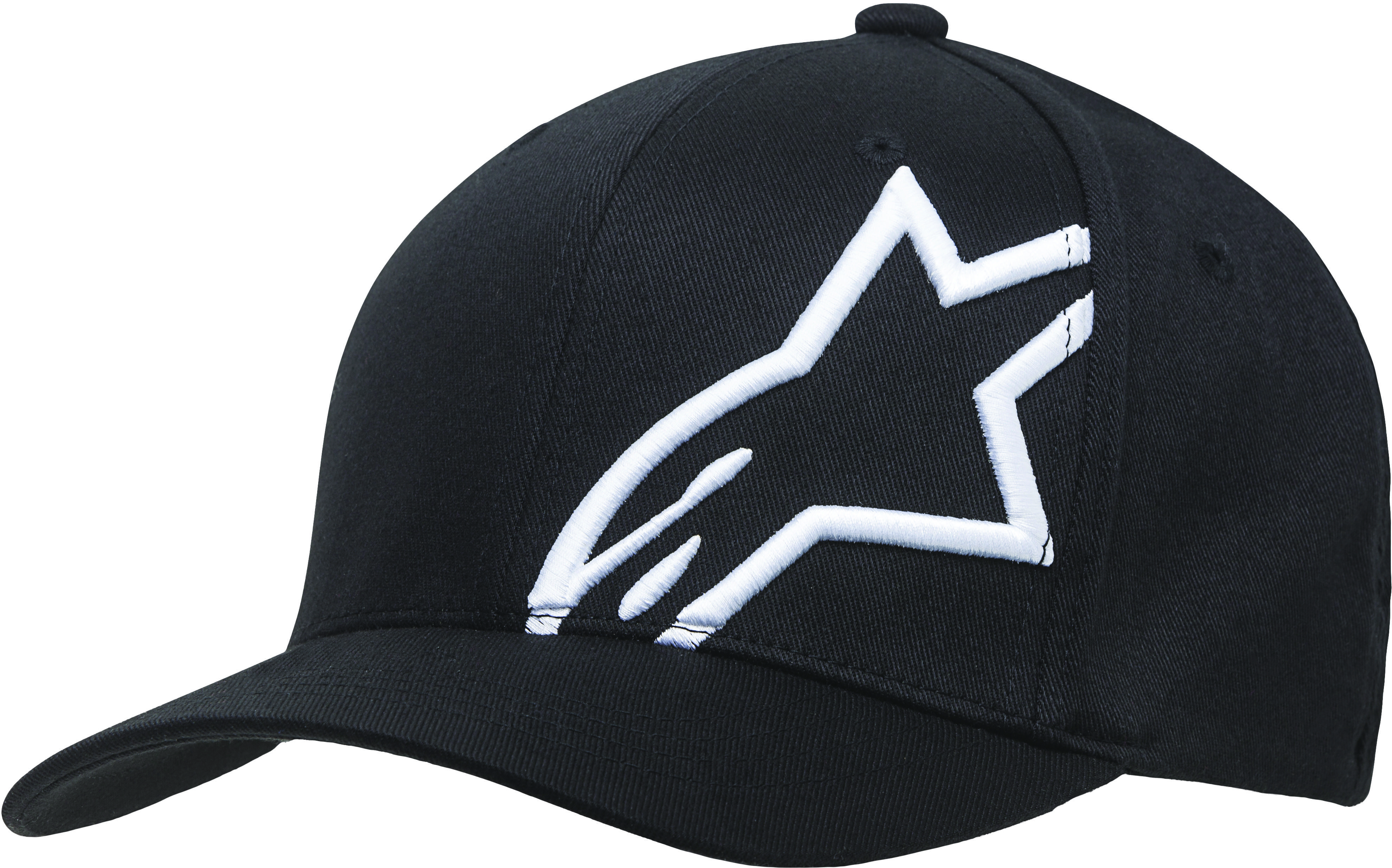 Corporate Shift 2 Curved Brim Hat Black/White Small/Medium - Click Image to Close