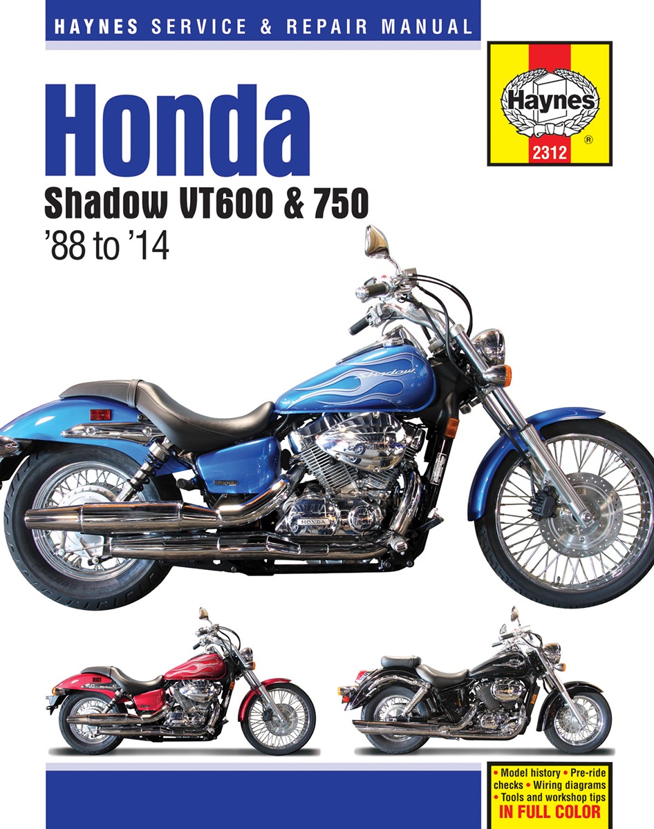 Haynes Repair Manual Soft Cover For 88-14 Honda VT600 & 750 Shadows - Click Image to Close