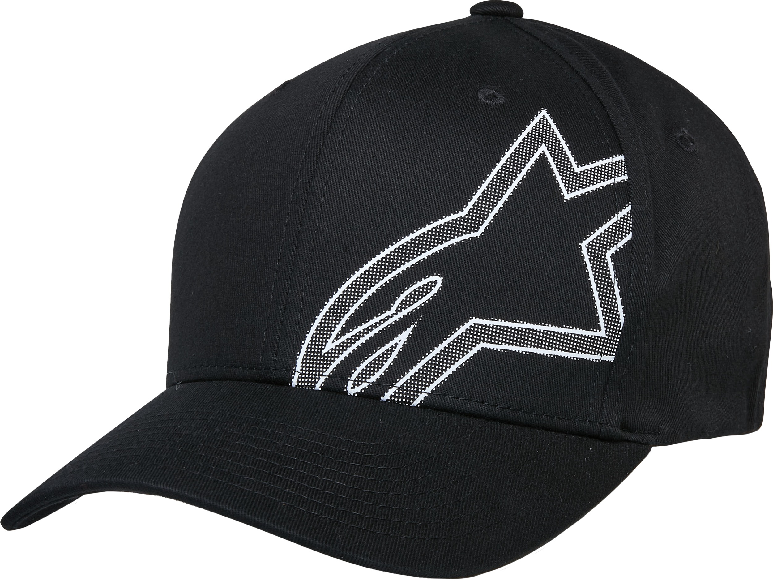 Alpinestars Share Hat Black Large/X-Large - Flex back hat with Astars logo in Black, L/XL - Click Image to Close