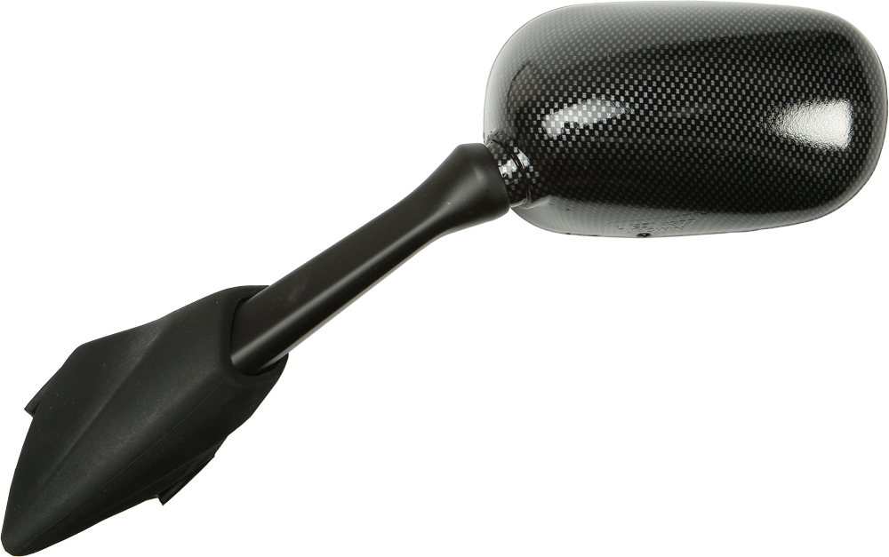 Left Mirror Replacement - Carbon Fiber Look - Replaces # 5VX-26280-00 For 04-06 Yamaha FZ6 - Click Image to Close