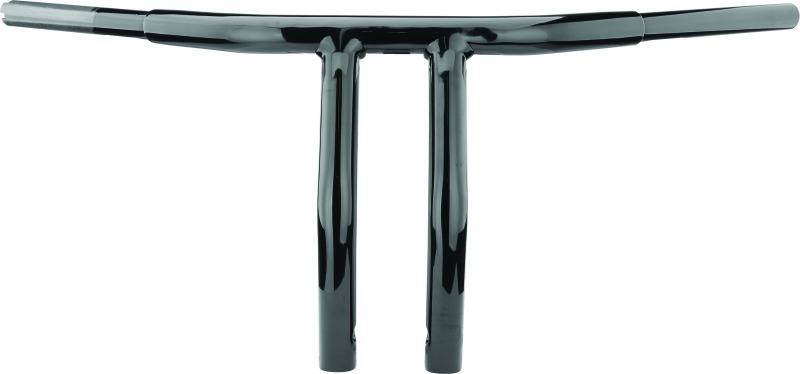 Biker's Choice 10" Black Pullback 1.25" T-Bar Handlebars Made in USA - Click Image to Close