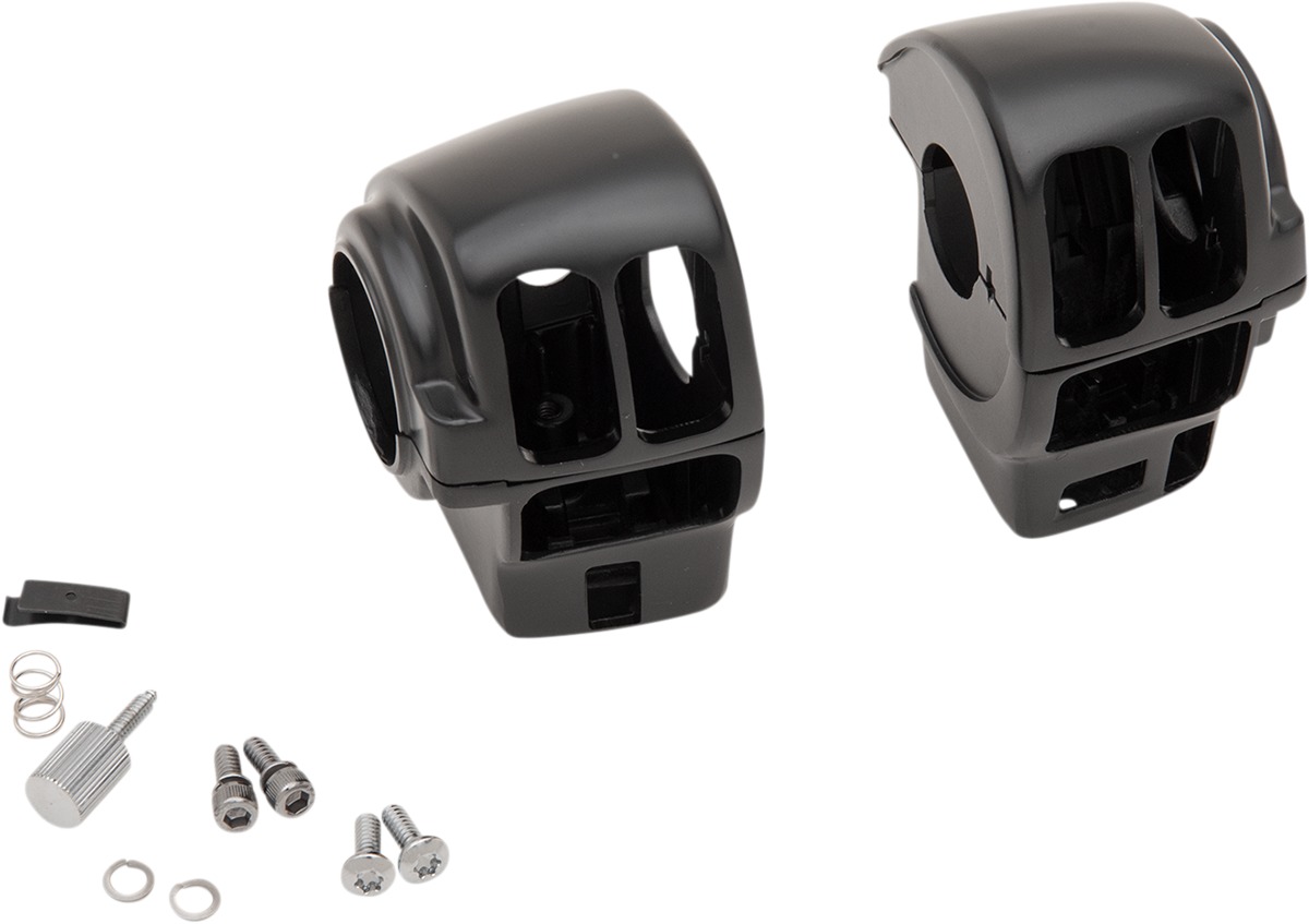 Drag Specialties Handlebar Switch Housing Kit Black For Harley FLHX Street Glide - Click Image to Close