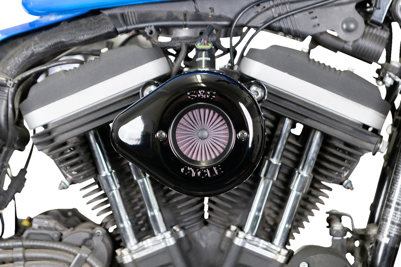 S&S Air Stinger Teardrop Air Cleaner Black 170-0726A - Click Image to Close