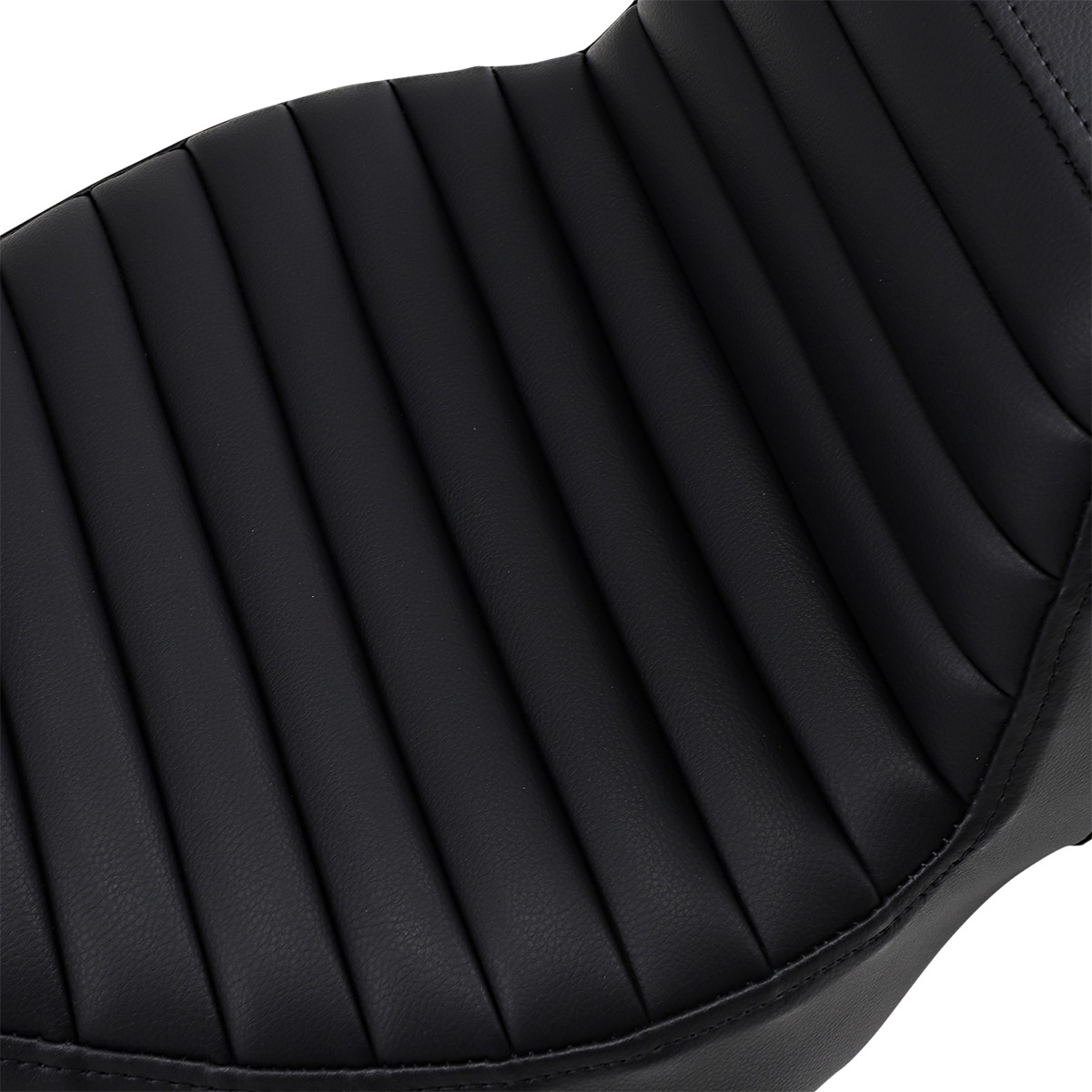 Step-Up Tuck and Roll 2-Up Seat Black Tall - For FLH FLT - Click Image to Close