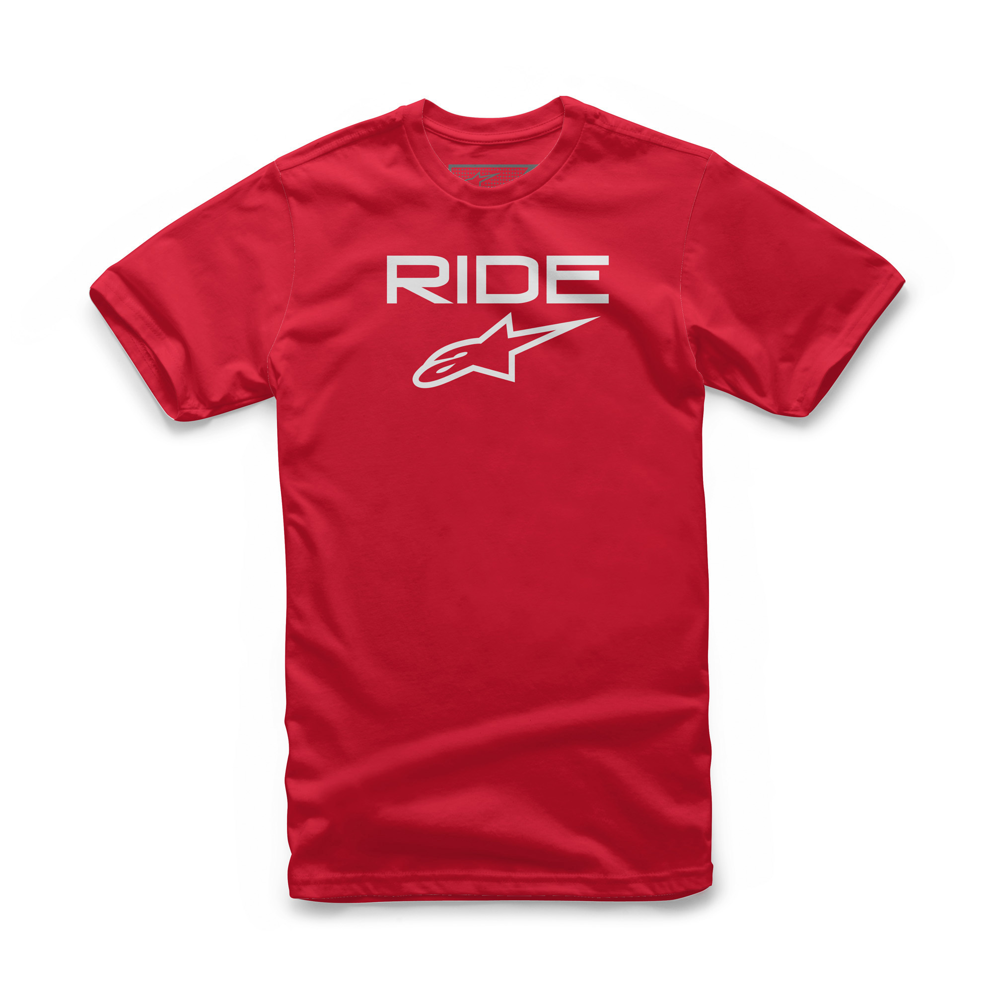 Ride 2.0 Tee Red/White Medium - Click Image to Close