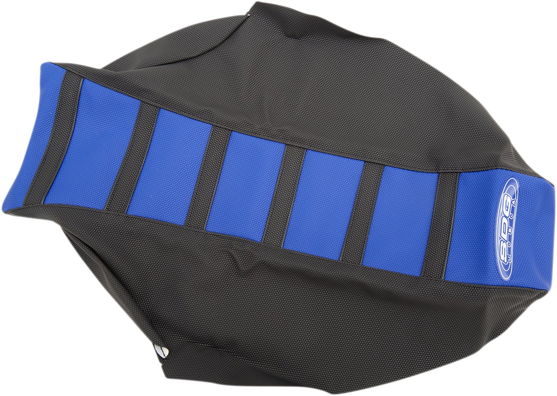 6-Rib Water Resistant Seat Cover Black/Blue - For 2018 Yamaha YZ450F - Click Image to Close