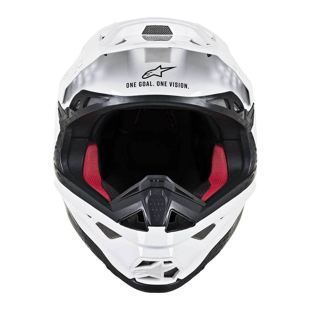 Supertech S-M8 Solid Helmet Gloss White 2X-Large - Click Image to Close