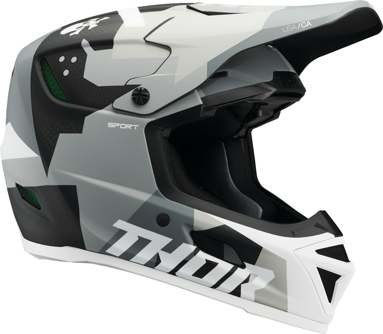 Thor Reflex Sport Carbon Brave MIPS Helmet Matte Gray S - Lightweight carbon fiber MX helmet with MIPS tech - Click Image to Close