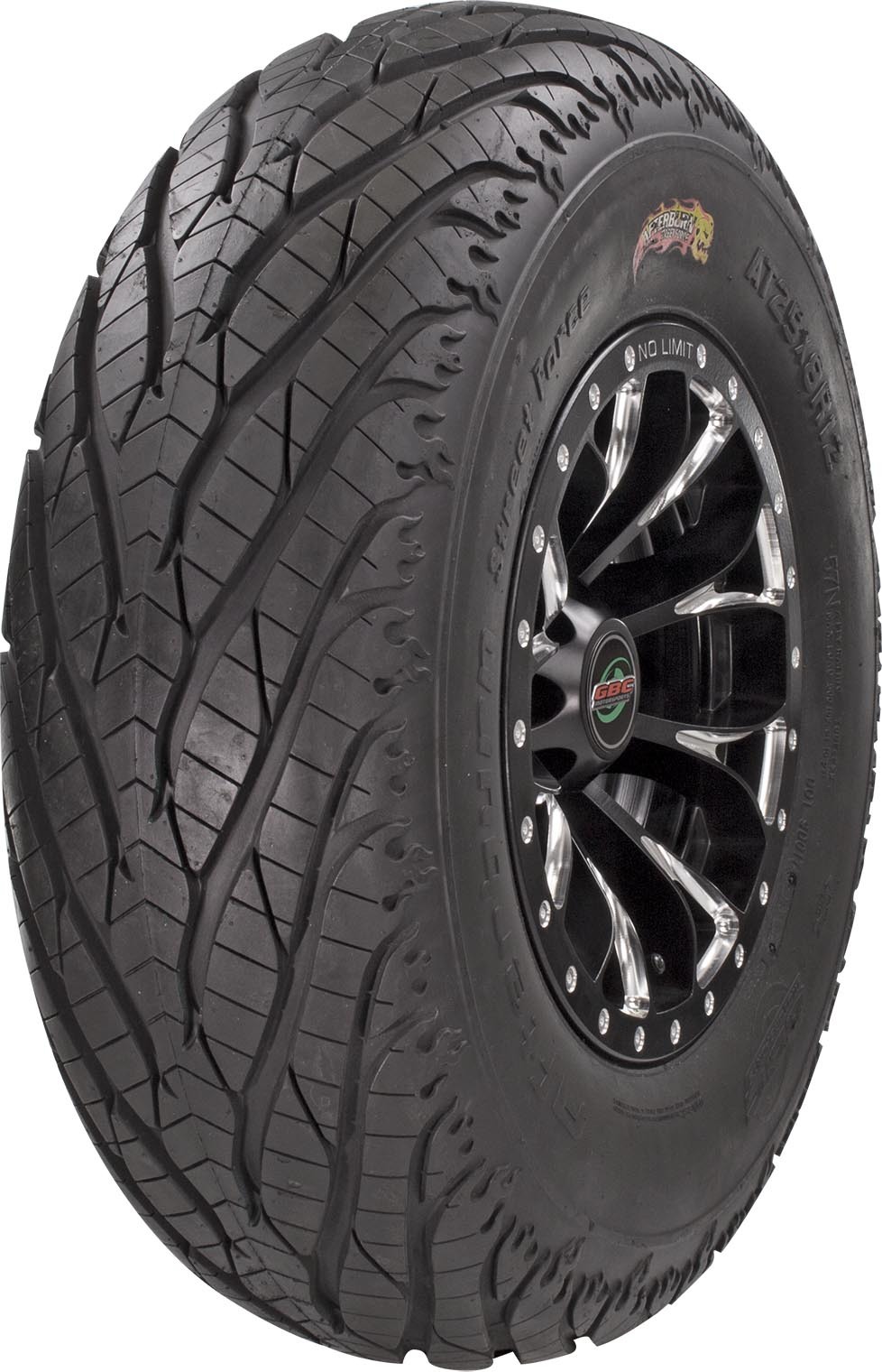 Afterburn Street Force Front or Rear Tire 27X11R-14 - Click Image to Close