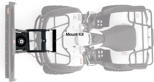 Provantage Front Plow Mounting Kit - 05-11 Kawasaki Brute Force 650 - Click Image to Close
