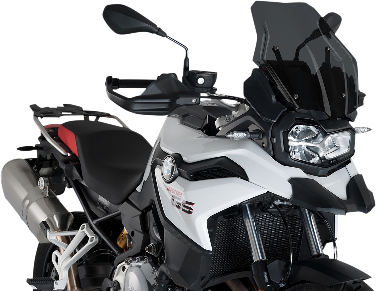 PUIG Z-Racing Windscreen Dark Smoke For BMW F750GS - Double height sport windscreen For BMW F750GS - Click Image to Close