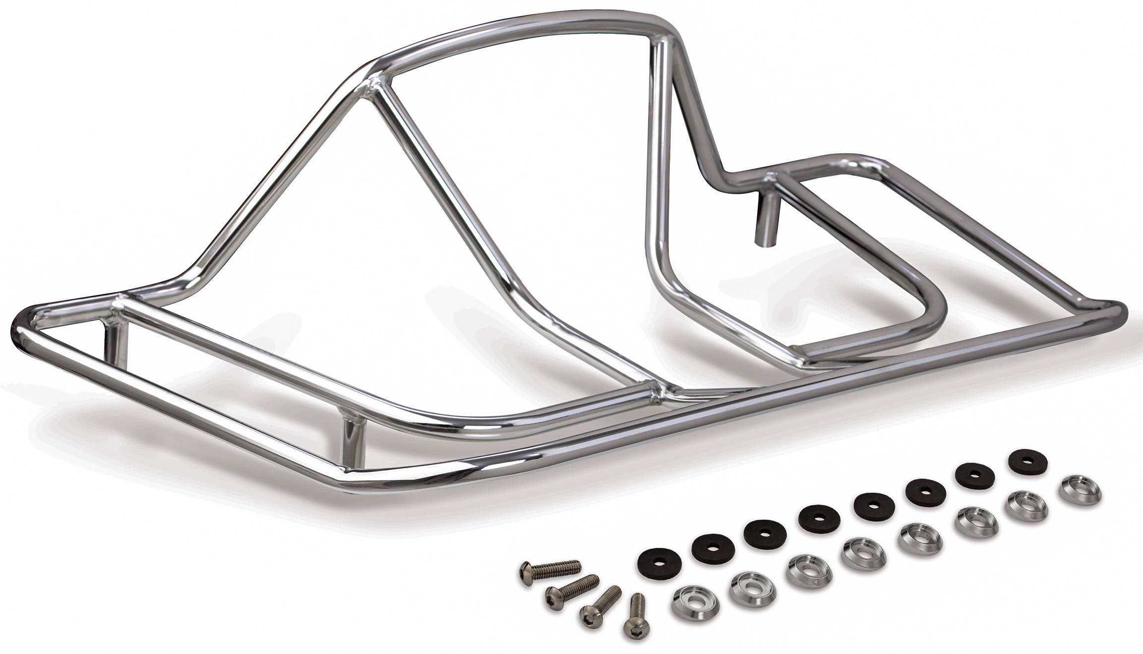 Show Chrome Deluxe Trunk Luggage Rack Chrome 52-610 - Click Image to Close