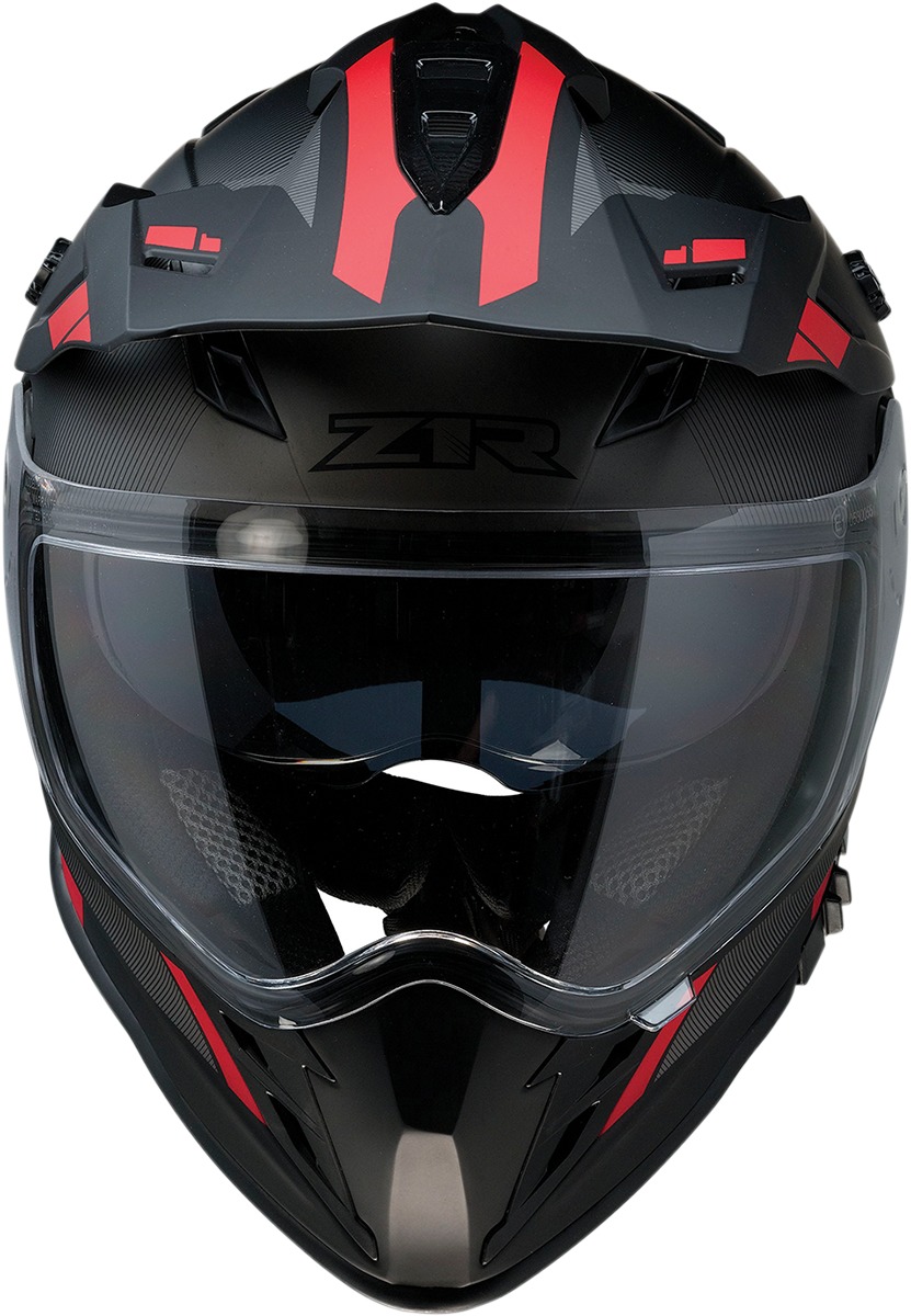 Range Dual Sport Helmet X-Large - Uptake Black/Red - Click Image to Close