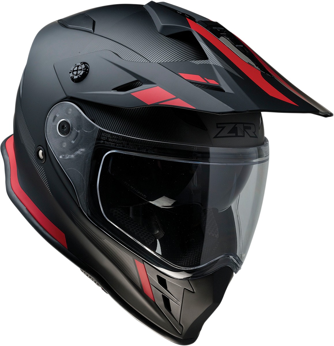 Range Dual Sport Helmet 2X-Large - Uptake Black/Red - Click Image to Close