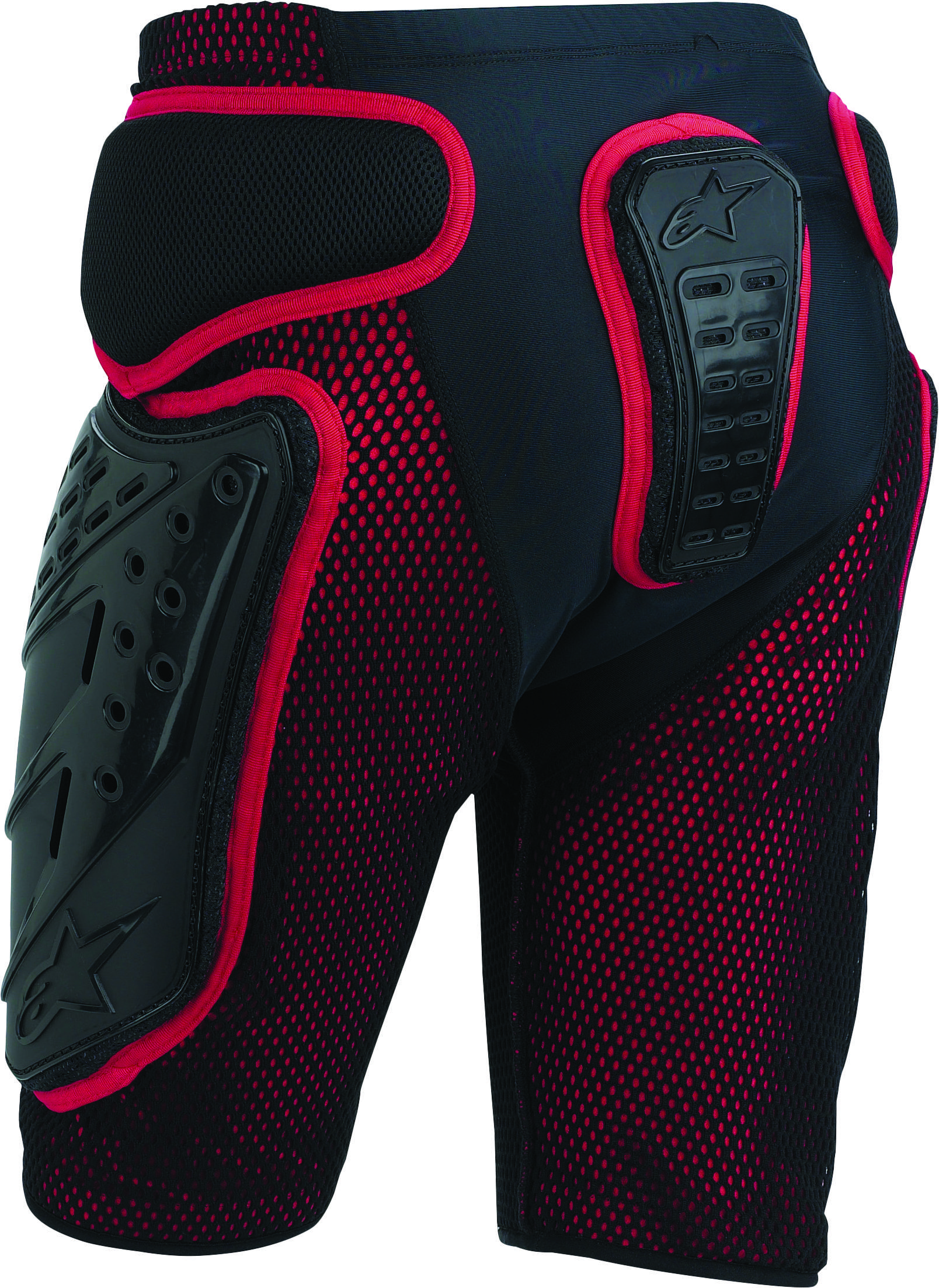 Bionic Freeride Shorts Black/Red X-Large - Click Image to Close