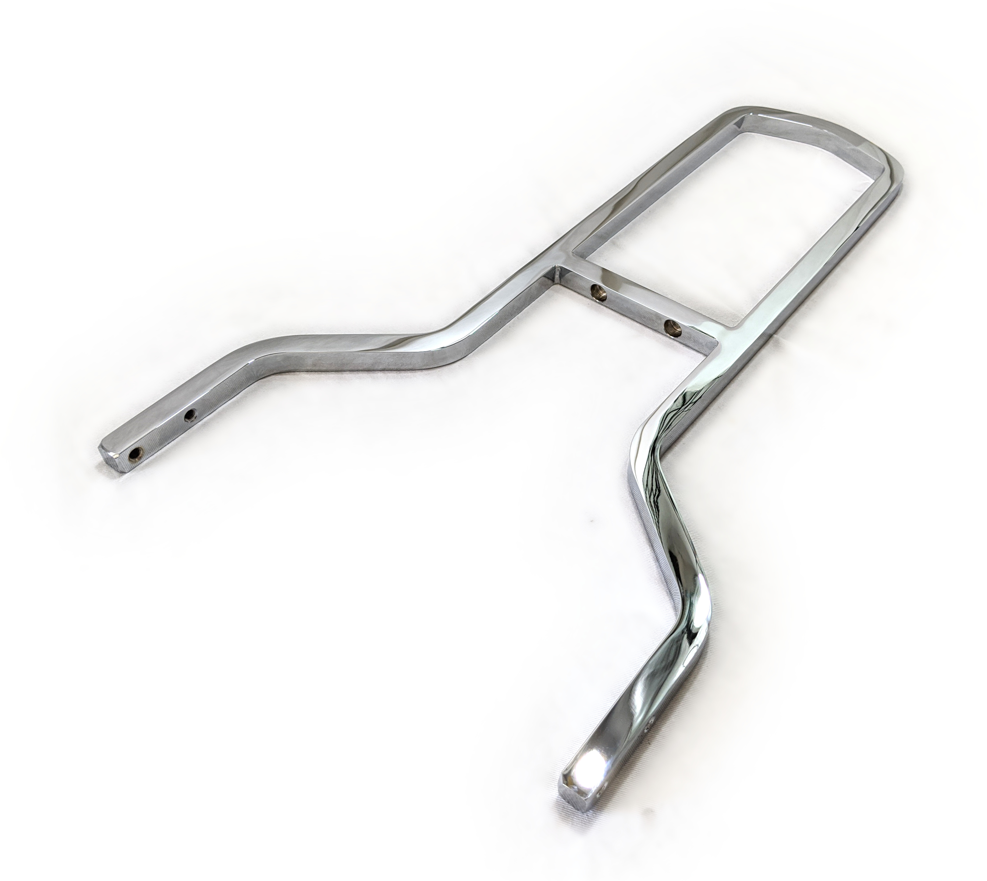 19.5" Tall Chrome Sissy Bar for 11" Wide Mount - For 2006+ Wide Tire FX/FL - Click Image to Close