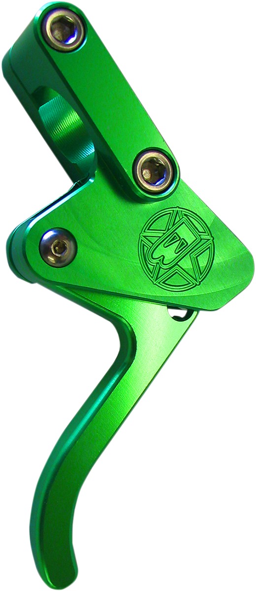Billet Aluminum Throttle Lever Assembly Green - For Watercraft - Click Image to Close