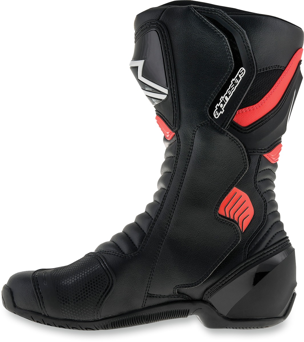 SMX-6 Drystar V2 Street Riding Boots Black/Red US 7.5 - Click Image to Close