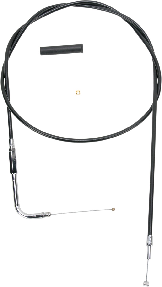 Drag Specialties Black Vinyl Throttle/Idle Cable 54in For Harley-Davidson - 54in throttle/idle cable For Harley-Davidson models - Click Image to Close