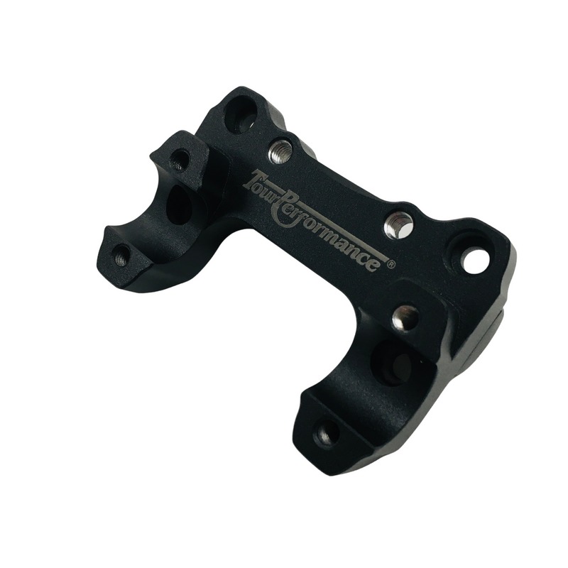 HeliBars Handlebar Risers Black For Yamaha XTZ700 Tenere 2020-2024 - Handlebar risers in black for Yamaha XTZ700 Tenere - Click Image to Close