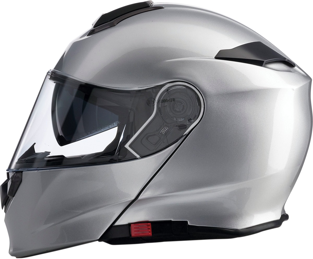 Solaris Modular Street Helmet Gloss Silver 4X-Large - Click Image to Close