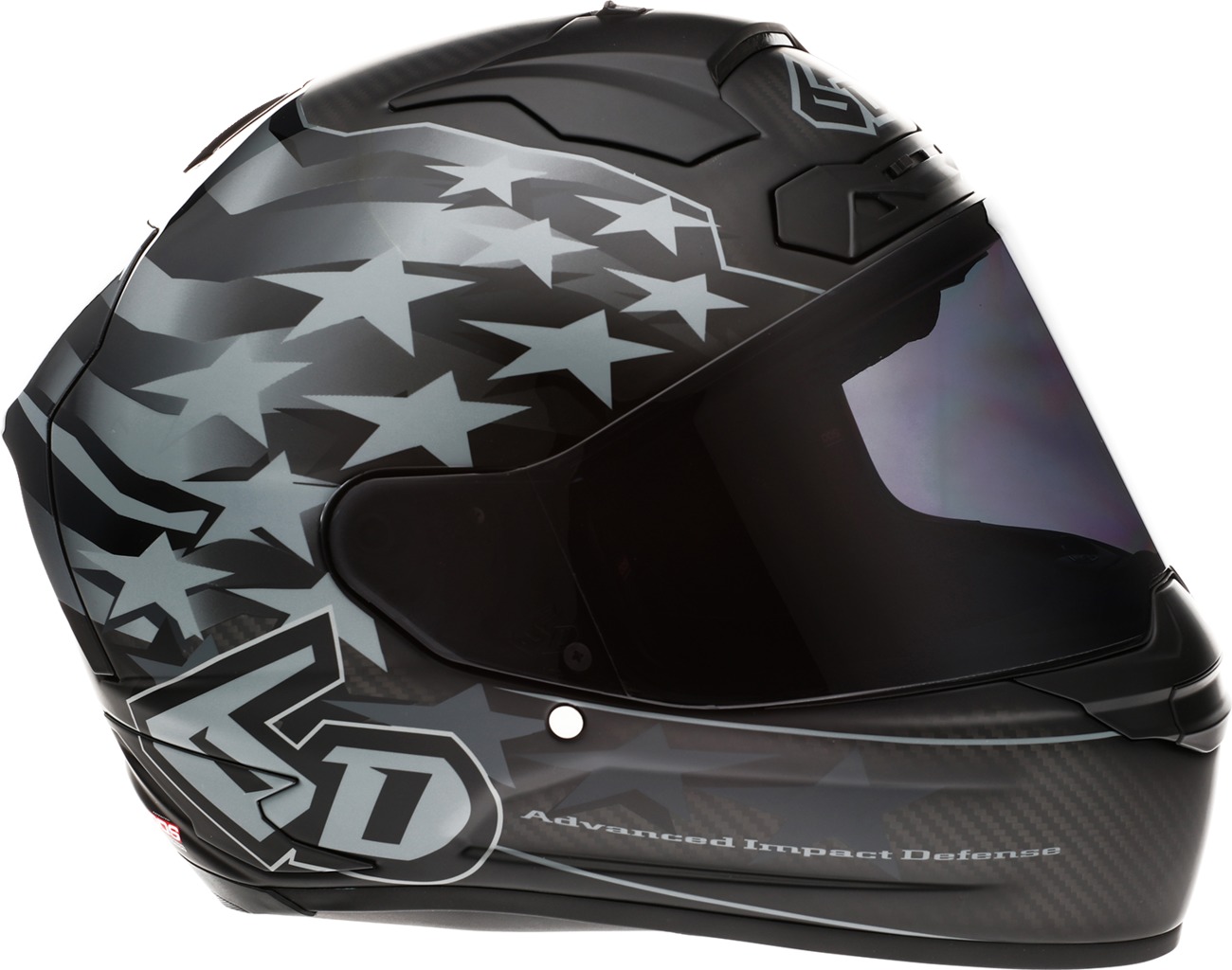 6D ATS-1R Patriot Helmet Black Large - Full face carbon helmet, black, large - Click Image to Close