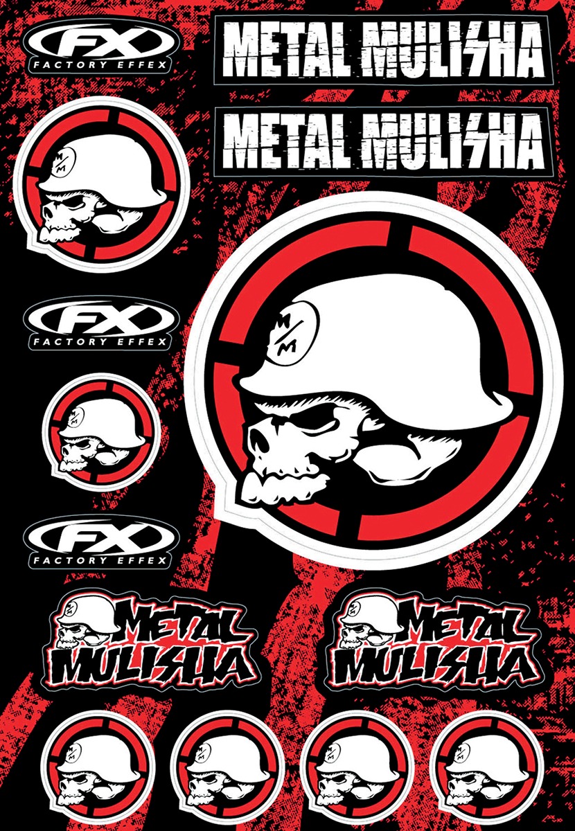 Factory Effex Metal Mulisha Sticker Kit 2 Multicolor - Click Image to Close