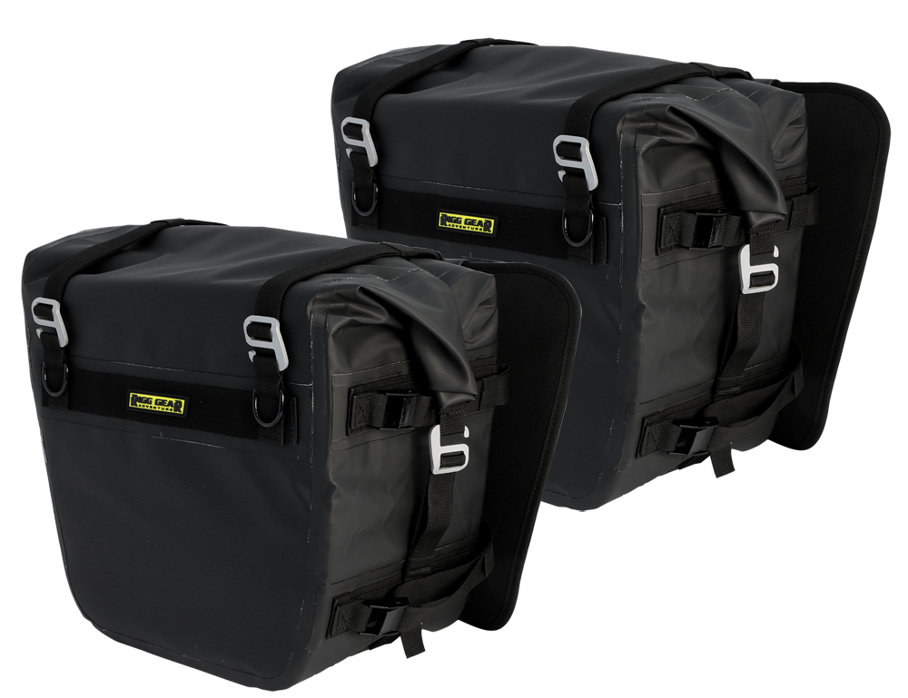 Deluxe Adventure Dry Saddlebags - Black Survivor Edition - Click Image to Close