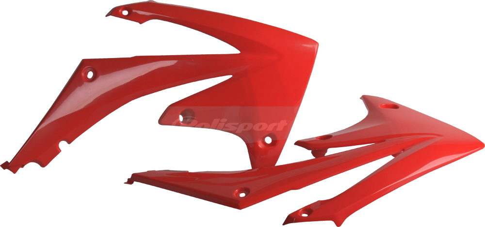 Radiator Shrouds - Original Red - For 09-12 Honda CRF450R & 10-13 CRF250R - Click Image to Close