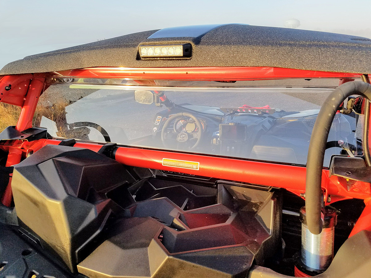 Clear Rear Windshield w/Sliding Vent - 2017 Can-Am Maverick X3 Turbo - Click Image to Close