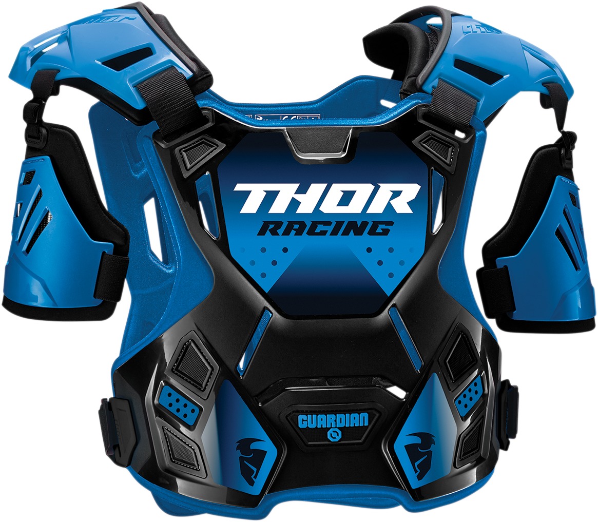 Thor Guardian Roost Deflector XL/2XL Blue/Black Men's - Chest and back protection for adult riders - Click Image to Close