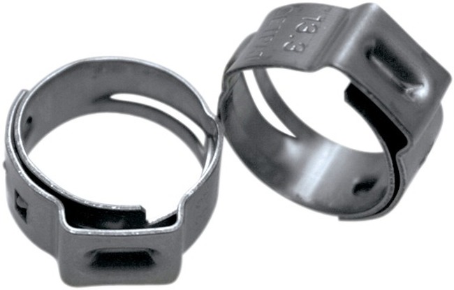 Stepless Hose Clamps For 10.8-13.3mm (0.43-0.52") OD Hoses - 10 Pack - Click Image to Close