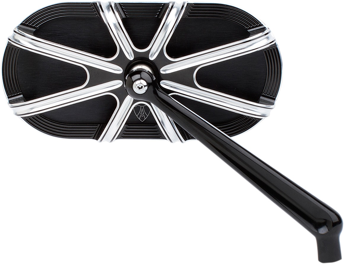 Arlen Ness 10-Gauge Right Mirror Black Aluminum - Click Image to Close