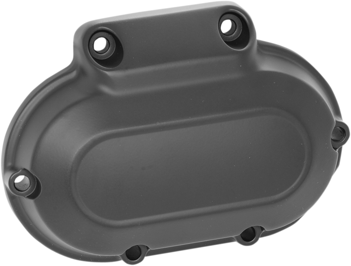 Drag Specialties Transmission Side Cover Satin Black For Harley-Davidson - Fits many Harley-Davidson models - Click Image to Close