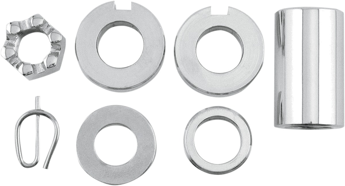 Colony Axle Nut & Spacer Kit Chrome - Click Image to Close