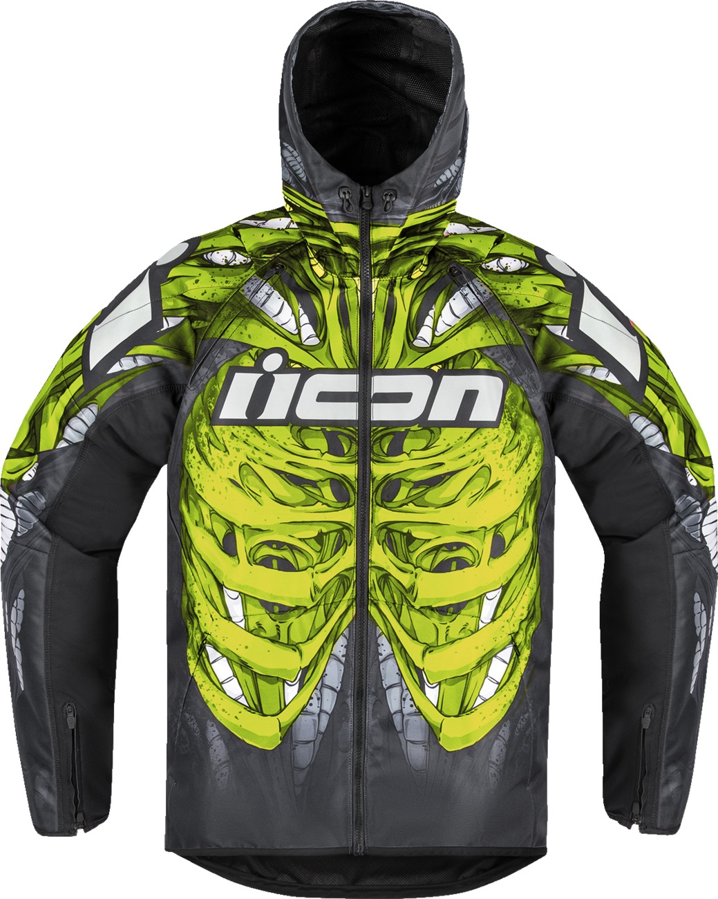 ICON Airform Manik'R Jacket Men's 2XL Green/Gray - Men's 2XL jacket with Manik'R graphic - Click Image to Close