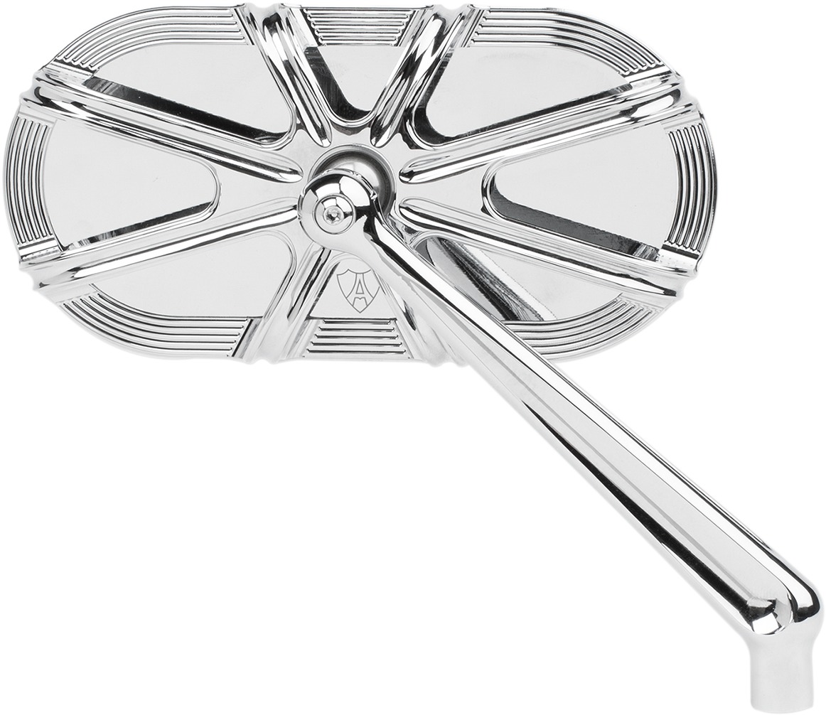 Arlen Ness 10-Gauge Right Mirror Chrome - Click Image to Close