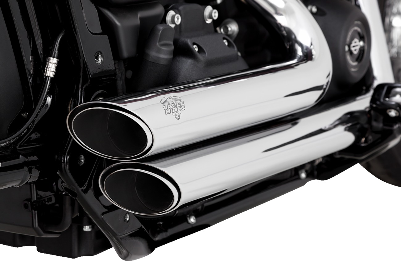 Vance & Hines PCX Shortshots Staggered Exhaust Chrome Fits 18-22 Softail - Click Image to Close
