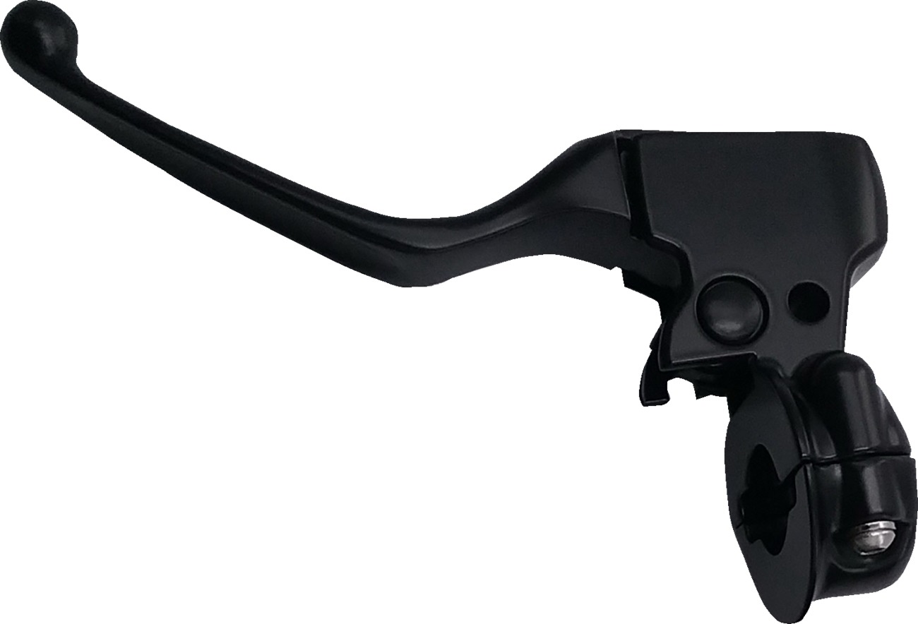 Drag Specialties Clutch Lever Assembly Black Matte For Harley ABS - Clutch lever for Harley ABS single-disc models - Click Image to Close