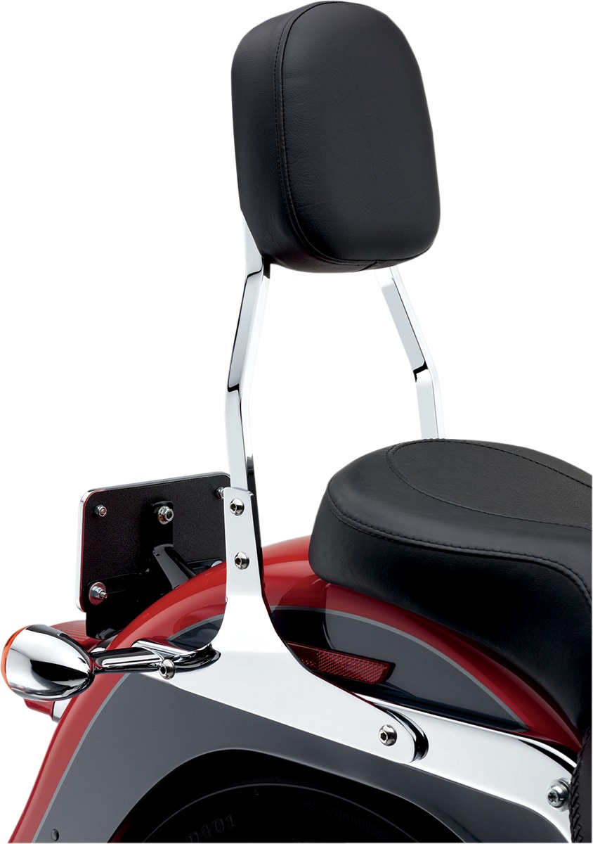 Cobra 17" Chrome Standard Sissy Bar Fits Harley-Davidson - Click Image to Close