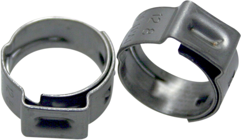 Stepless Hose Clamps For 10.3-12.8mm (0.41-0.5") OD Hoses - 10 Pack - Click Image to Close