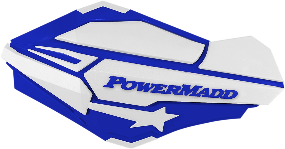 Powermadd Sentinel Handguards Blue/White - Click Image to Close