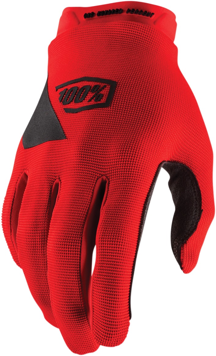 Ridecamp Gloves - Red Short Cuff Men's Medium - Click Image to Close