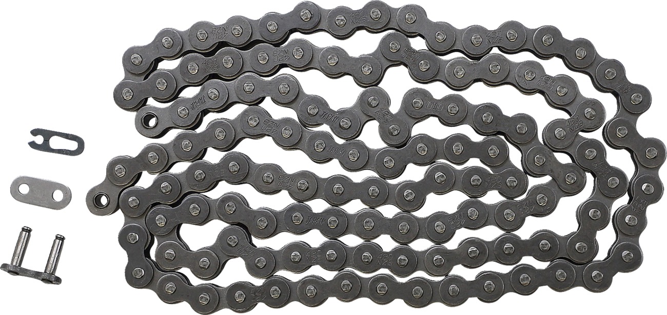 DID 420NZ3 120-Link Non-Sealed Racing Chain Natural - Premium 420 chain, 120 links, max 150cc, natural finish - Click Image to Close